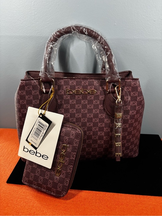 bebe Handbags - bebe Adele Satchel with Matching Wallet